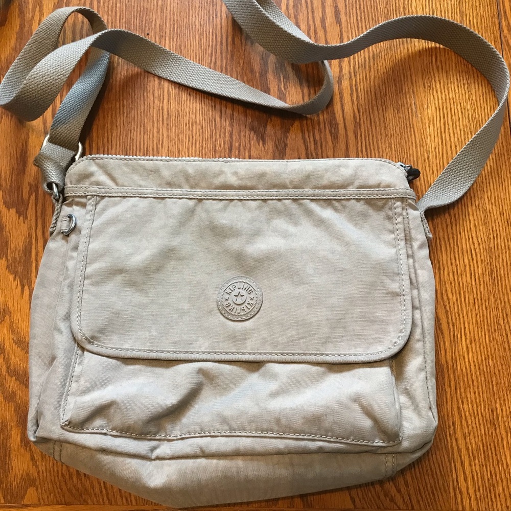 Kipling shoulder or crossbody tan bag